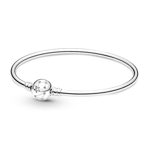Brazalete Rígida Pandora Moments En Plata De Ley Estrellas & Galaxia